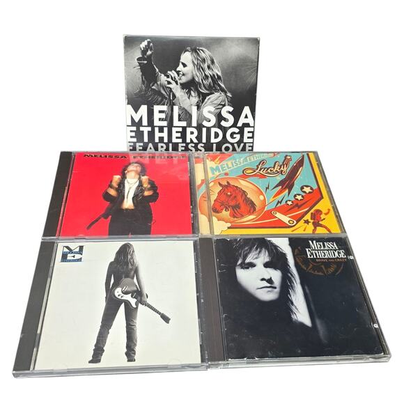 Melissa Etheridge CD Lot Collection Lucky Brave & Crazy Never Enough Fearless - Picture 1 of 11